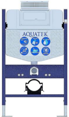 Инсталляция Aquatek INS-0000018 для унитаза без клавиши смыва