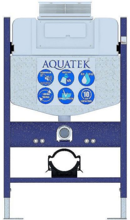 Инсталляция Aquatek INS-0000018 для унитаза без клавиши смыва