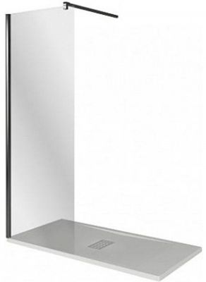 Душевая перегородка Good Door Walk In SP-140-C-В 140 профиль Черный стекло прозрачное