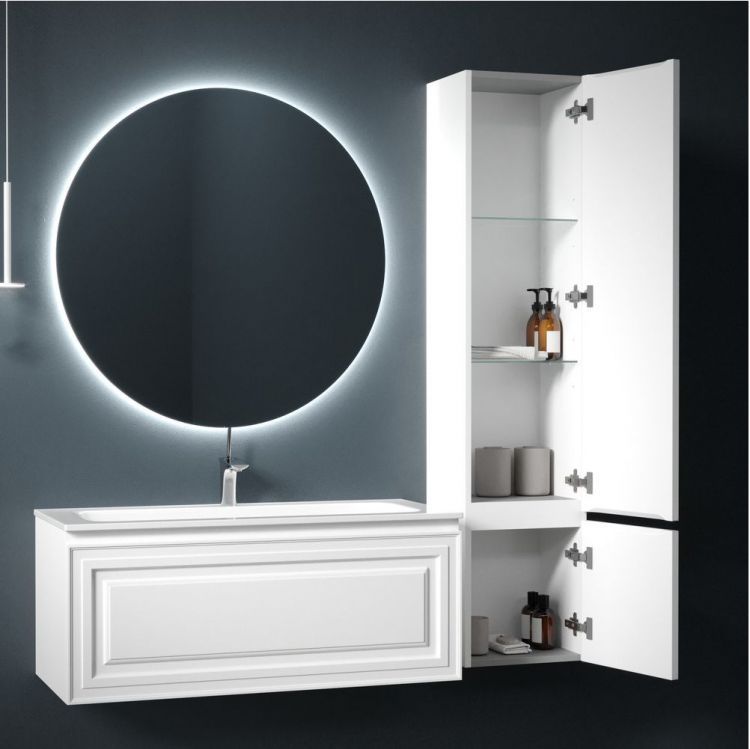 Шкаф-пенал SANCOS Very подвесной правый, Bianco 350х300х1600, PVR35RW