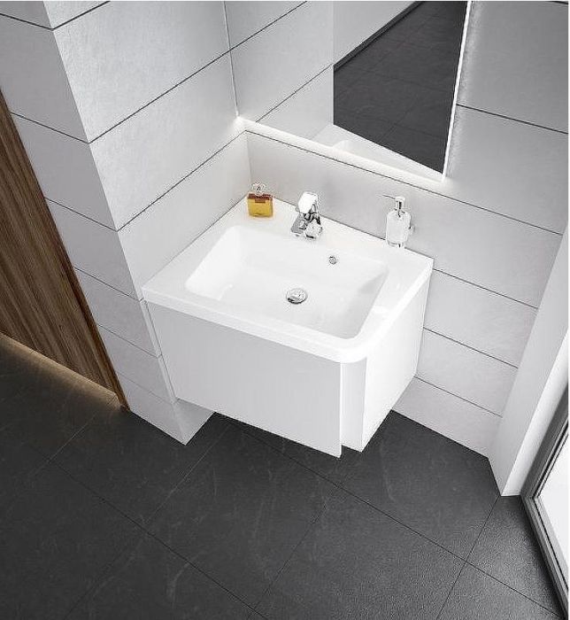 Тумба под раковину Ravak SD 10° 55 L X000000741 подвесная Темный орех