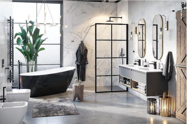 Душевая перегородка Excellent Fabrika 120x200 KAEX.4006.1200.LP профиль Черный стекло прозрачное Душевая перегородка Excellent Fabrika 120x200 KAEX.4006.1200.LP профиль Черный стекло прозрачное