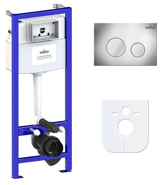 Инсталляция Lavinia Boho RelFix 77010006 для унитаза с клавишей смыва цвет Хром глянцевый