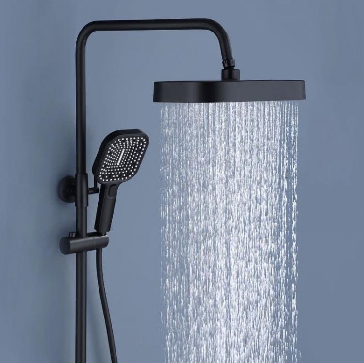 Душевая система ALMAes Doris GK-0345 с термостатом цвет Черный матовый Душевая система ALMAes Doris GK-0345 с термостатом цвет Черный матовый