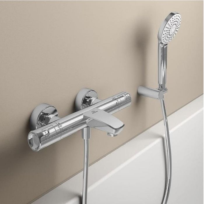 Смеситель для ванны Ideal Standard Ceratherm T50 A7223AA с термостатом Хром