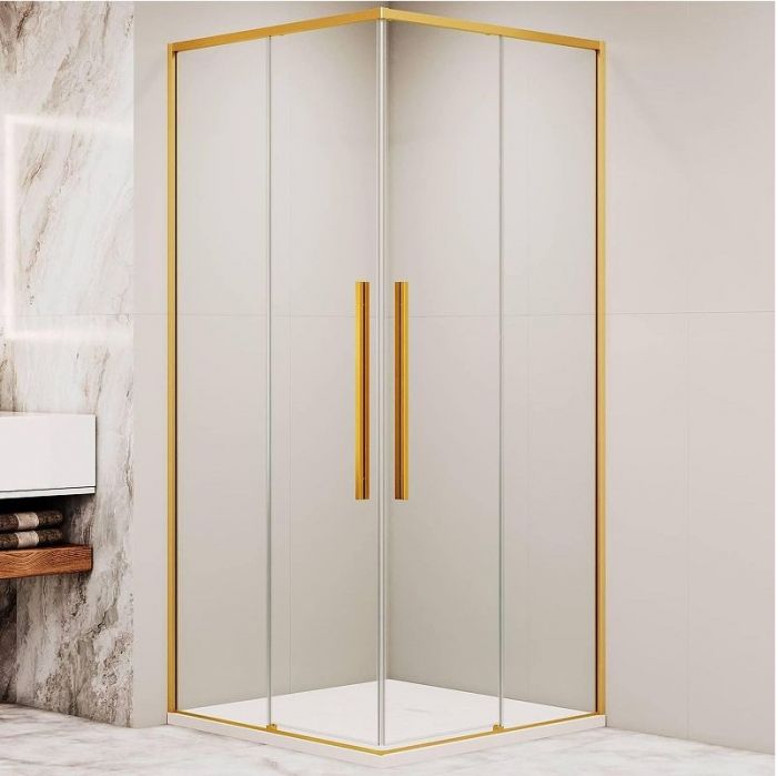 Душевой уголок RGW Stilvoll SV-31G 90х90 32323199-16 профиль Золото стекло прозрачное