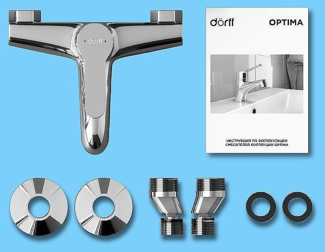 Смеситель для ванны Dorff Optima D2010000 Хром Смеситель для ванны Dorff Optima D2010000 Хром