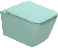 Унитаз SantiLine SL-5007LG подвесной Светло-зелёный матовый с сиденьем Микролифт