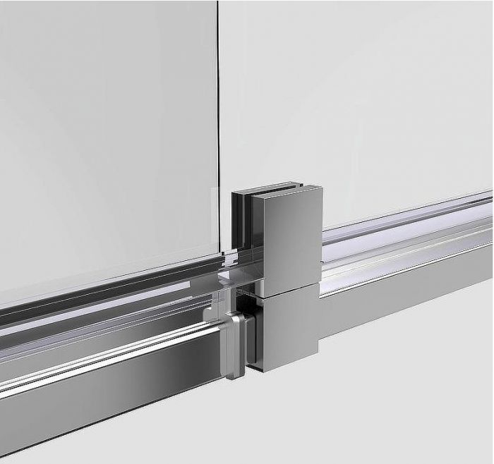 Душевой уголок Ambassador Elysium 100x90 111021104KX-90KX профиль Хром стекло прозрачное