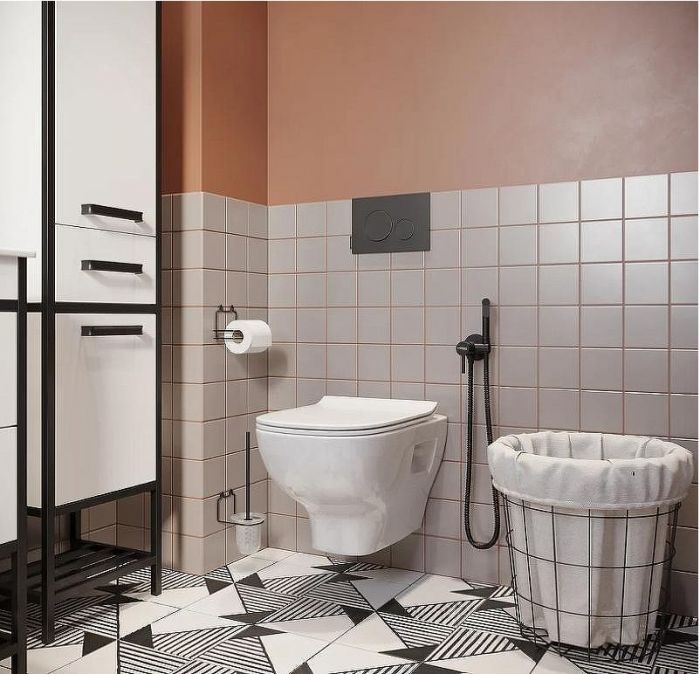 Комплект унитаза с инсталляцией Jacob Delafon Struktura E21747RU-00 с сиденьем Микролифт и Белой клавишей смыва