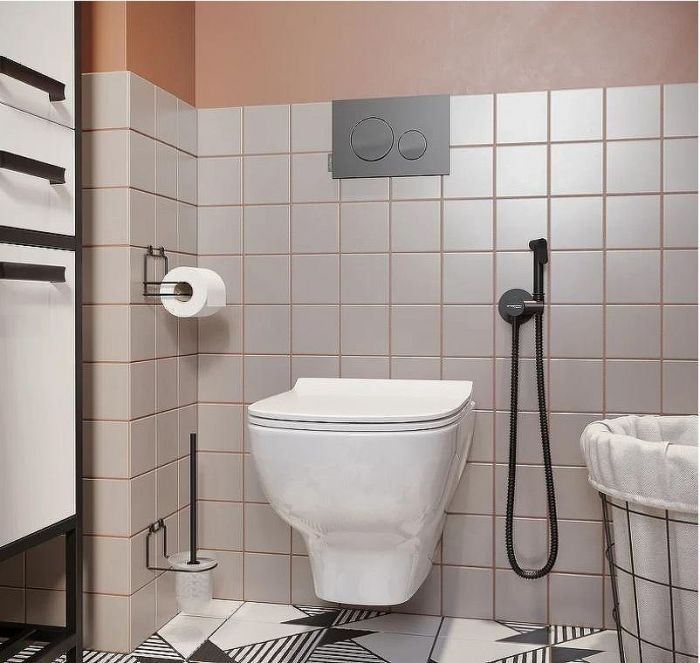 Комплект унитаза с инсталляцией Jacob Delafon Struktura E21747RU-00 с сиденьем Микролифт и Белой клавишей смыва