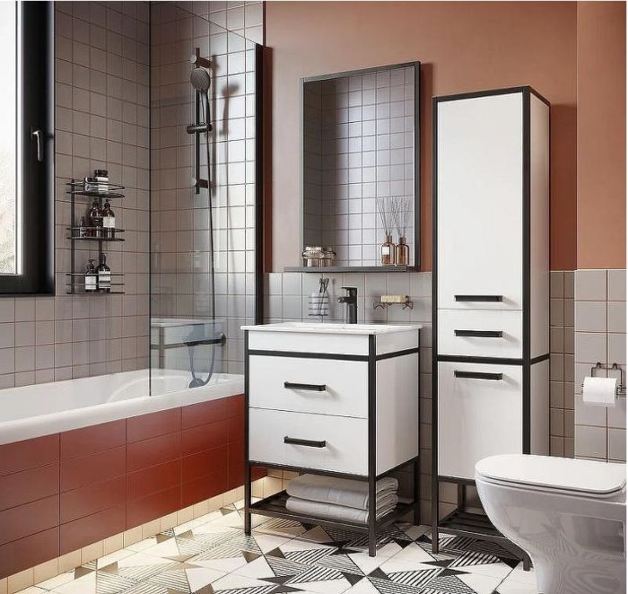 Комплект унитаза с инсталляцией Jacob Delafon Struktura E21747RU-00 с сиденьем Микролифт и Белой клавишей смыва