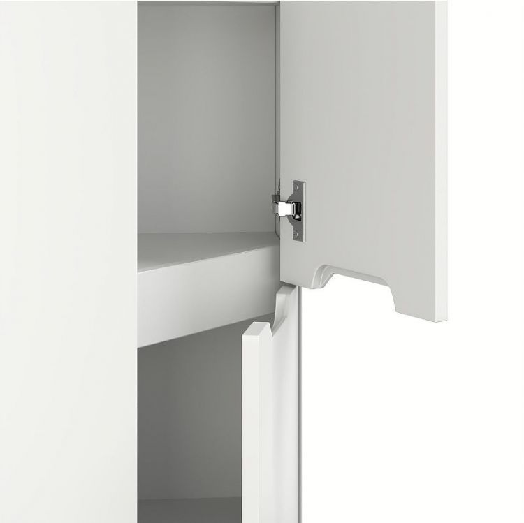 Шкаф пенал Onika Айленд 30 403082 угловой цвет Белый