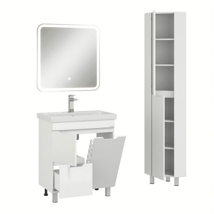 Шкаф пенал Onika Айленд 30 403082 угловой цвет Белый