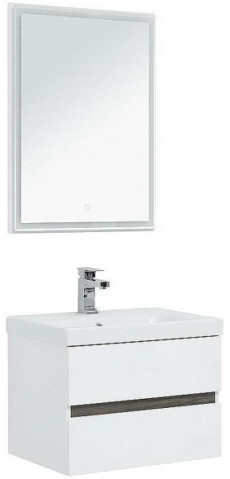 Комплект мебели для ванной Aquanet Беркли 60 258905 подвесной Белый Дуб рошелье