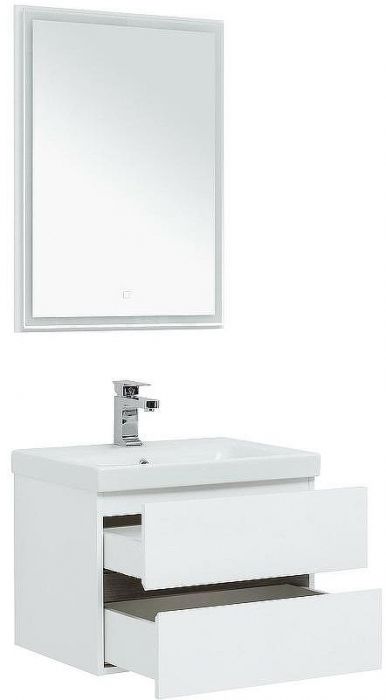 Комплект мебели для ванной Aquanet Беркли 60 258905 подвесной Белый Дуб рошелье