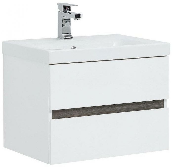 Комплект мебели для ванной Aquanet Беркли 60 258905 подвесной Белый Дуб рошелье