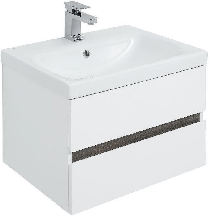 Комплект мебели для ванной Aquanet Беркли 60 258905 подвесной Белый Дуб рошелье