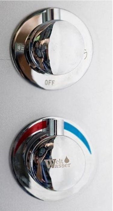 Душевая кабина WeltWasser WW500 Emmer 12055 120x120 10000003289 профиль Хром стекло прозрачное