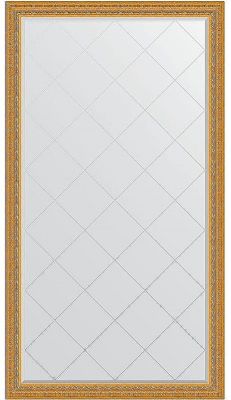 Зеркало Evoform Exclusive-G Floor 199х110 BY 6349 с гравировкой в багетной раме - Сусальное золото 80