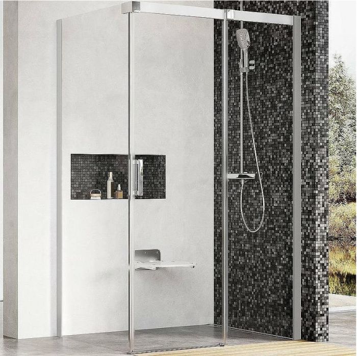 Душевой уголок Ravak Matrix MSDPS 120x80 R 0WPG4U00Z1 профиль Сатин стекло Transparent