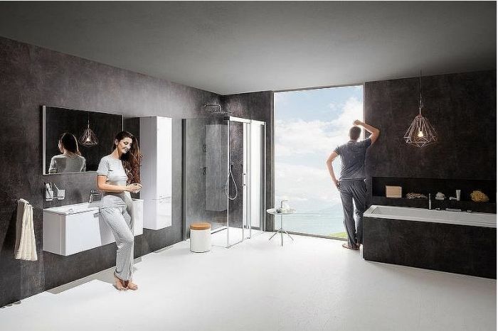 Душевой уголок Ravak Matrix MSDPS 120x80 R 0WPG4U00Z1 профиль Сатин стекло Transparent