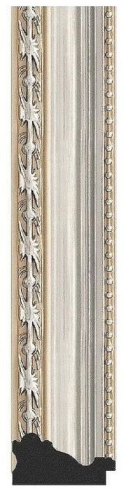 Зеркало Evoform Definite 155х75 BY 3334 в багетной раме - Версаль серебро 64