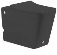 Унитаз SantiLine SL-5033MB приставной цвет Черный матовый с сиденьем Микролифт