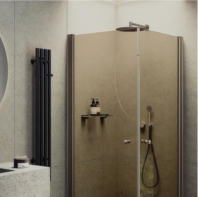 Душевой уголок Maybah Glass MGY-1302-2 900x900x1980 на монопетлях Бронза стекло бронзовое