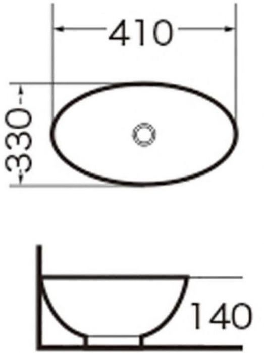 Раковина-чаша Grossman 41 GR-3018 Белая
