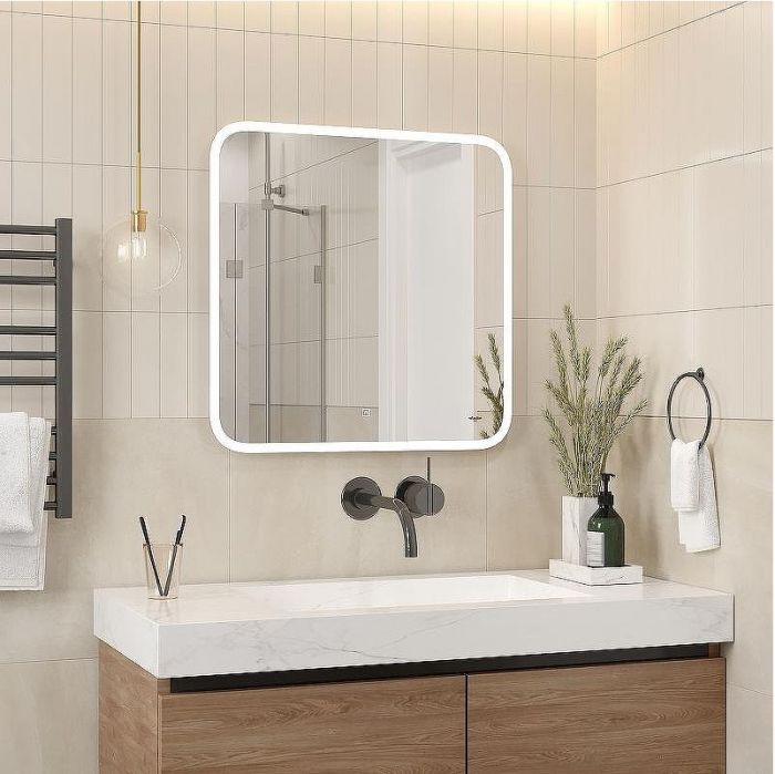 Зеркало Reflexion Blink 600x600 RF6040BK с подсветкой с сенсорным выключателем и диммером