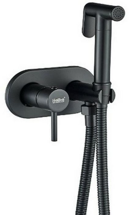 Гигиенический душ со смесителем Haiba HB5515-7 Черный матовый