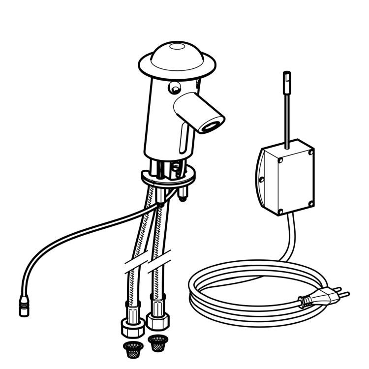 Смеситель для раковины Geberit Bambini с питанием от сети Смеситель для раковины Geberit Bambini с питанием от сети